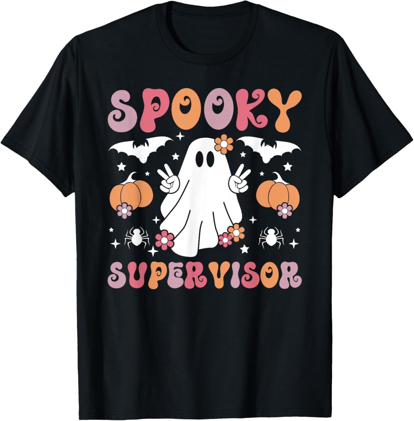 Spooky Supervisor Halloween Supervisory Management T-Shirt - T-Shirt | Black