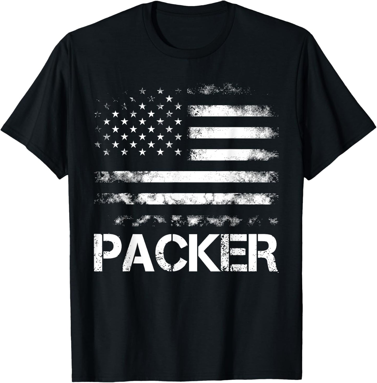 Packer American Flag T-Shirt - T-Shirt | Black