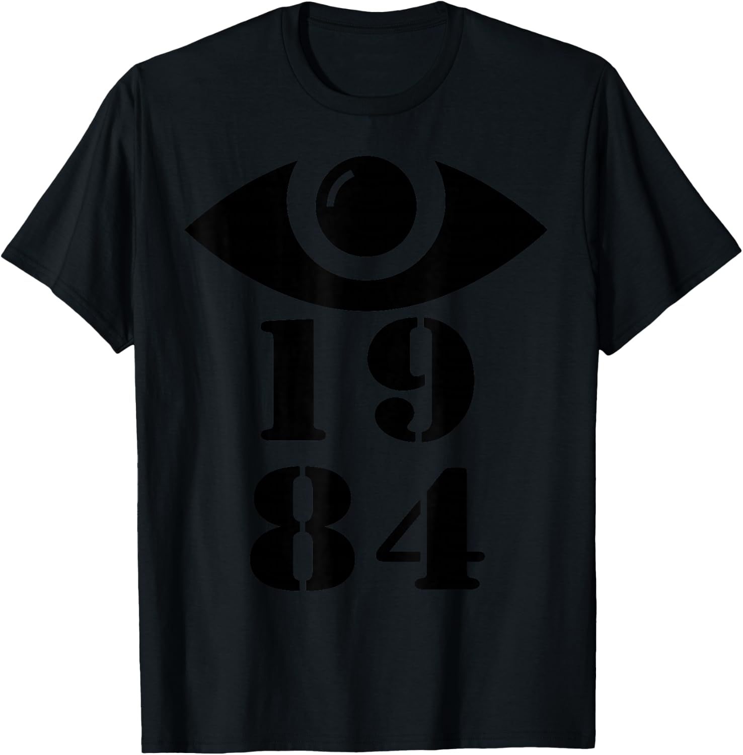 1984 Orwellian Big Brother Is Watching You T-Shirt - T-Shirt | Black