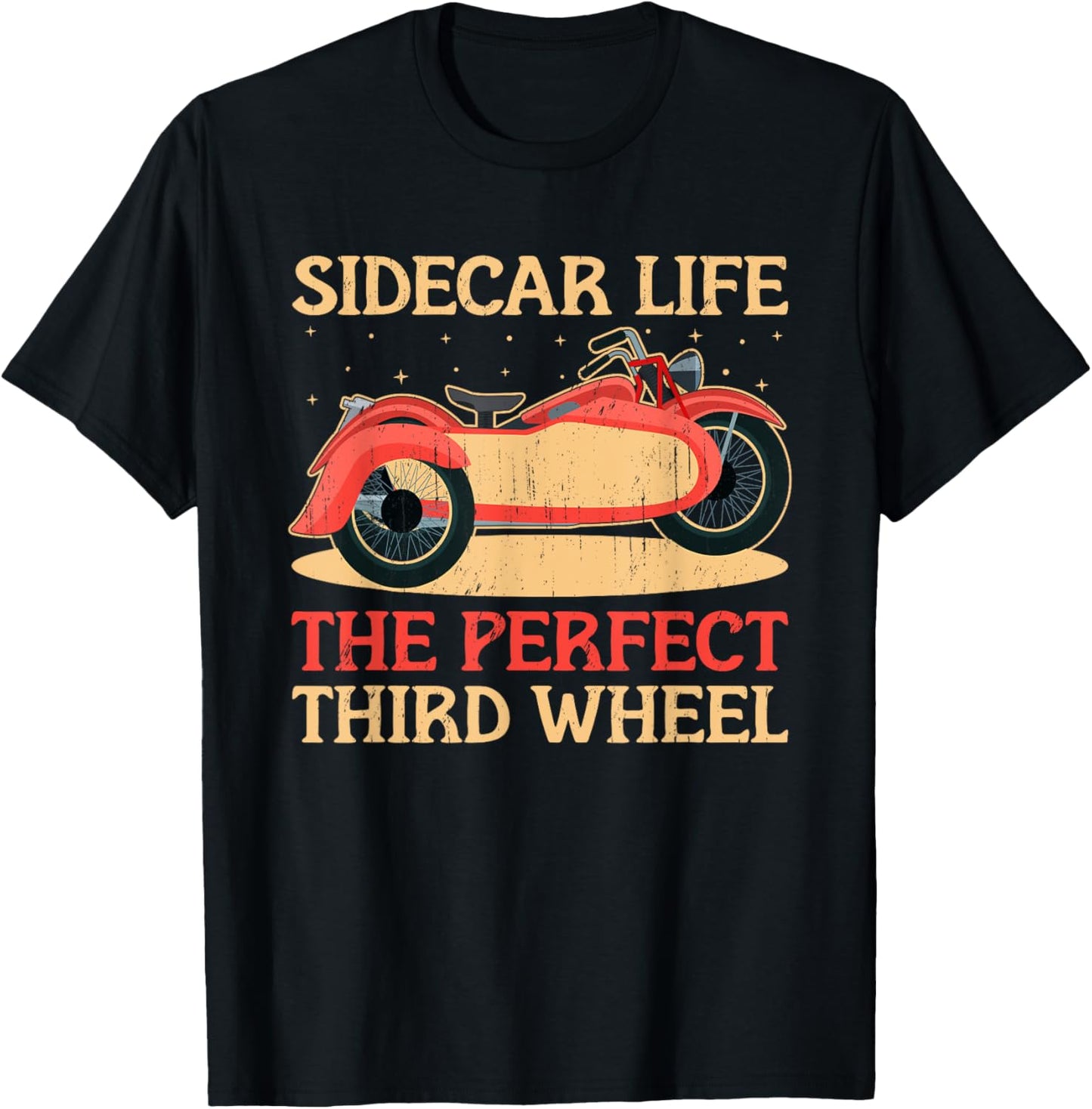 Sidecar Motorcycle Motorcyclist Bike Motorbike Sidecar Rider T-Shirt - T-Shirt | Black