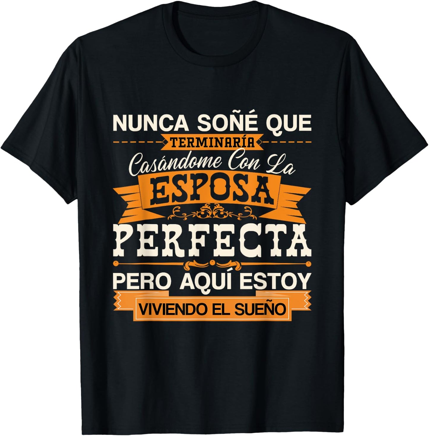 Esposa Perfecta Camiseta para Esposo Para Aniversario T-Shirt - T-Shirt | Black