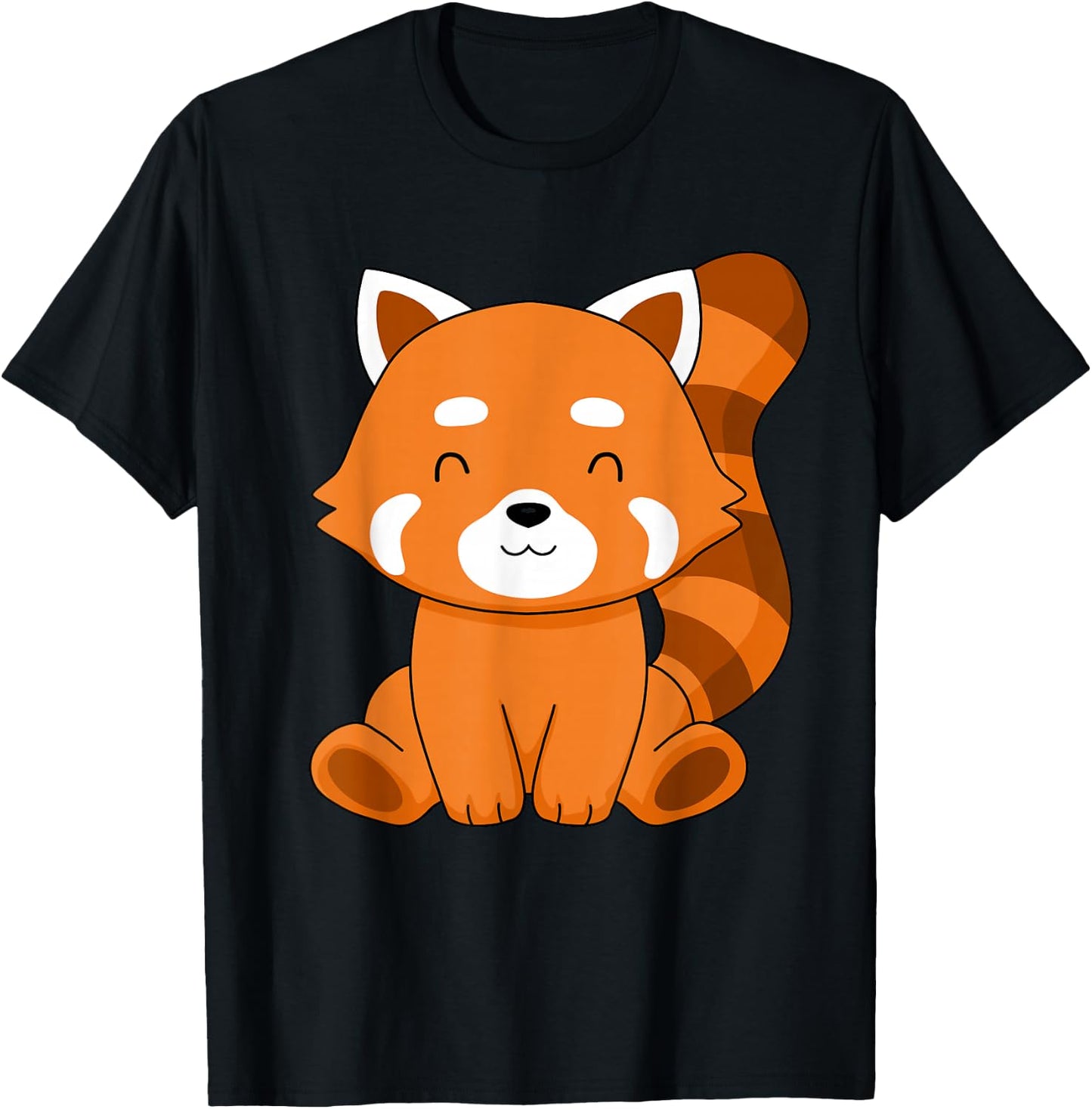 Red Panda Kids Kawaii Red Panda Gifts Women Red Panda T-Shirt - T-Shirt | Black