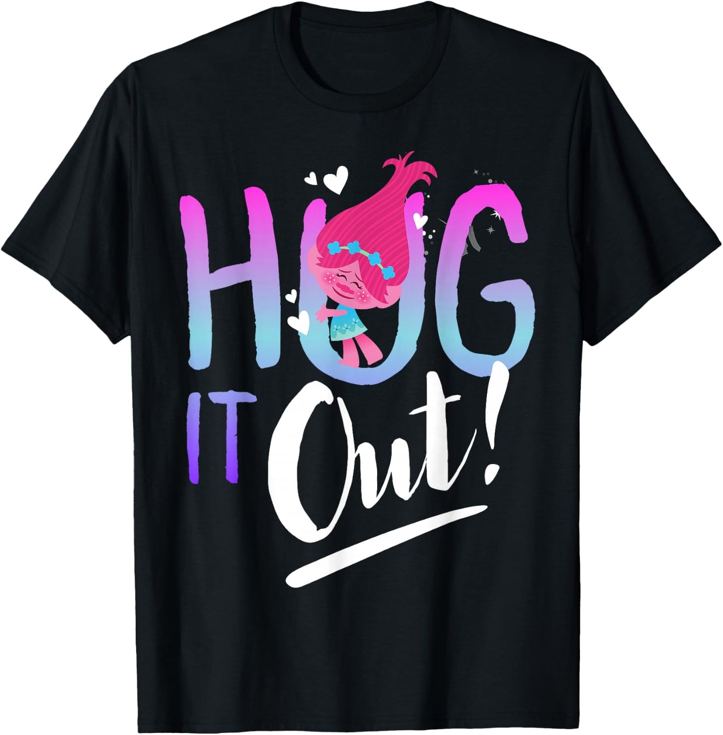 DreamWorks Trolls Hug It Out T-Shirt - T-Shirt | Black