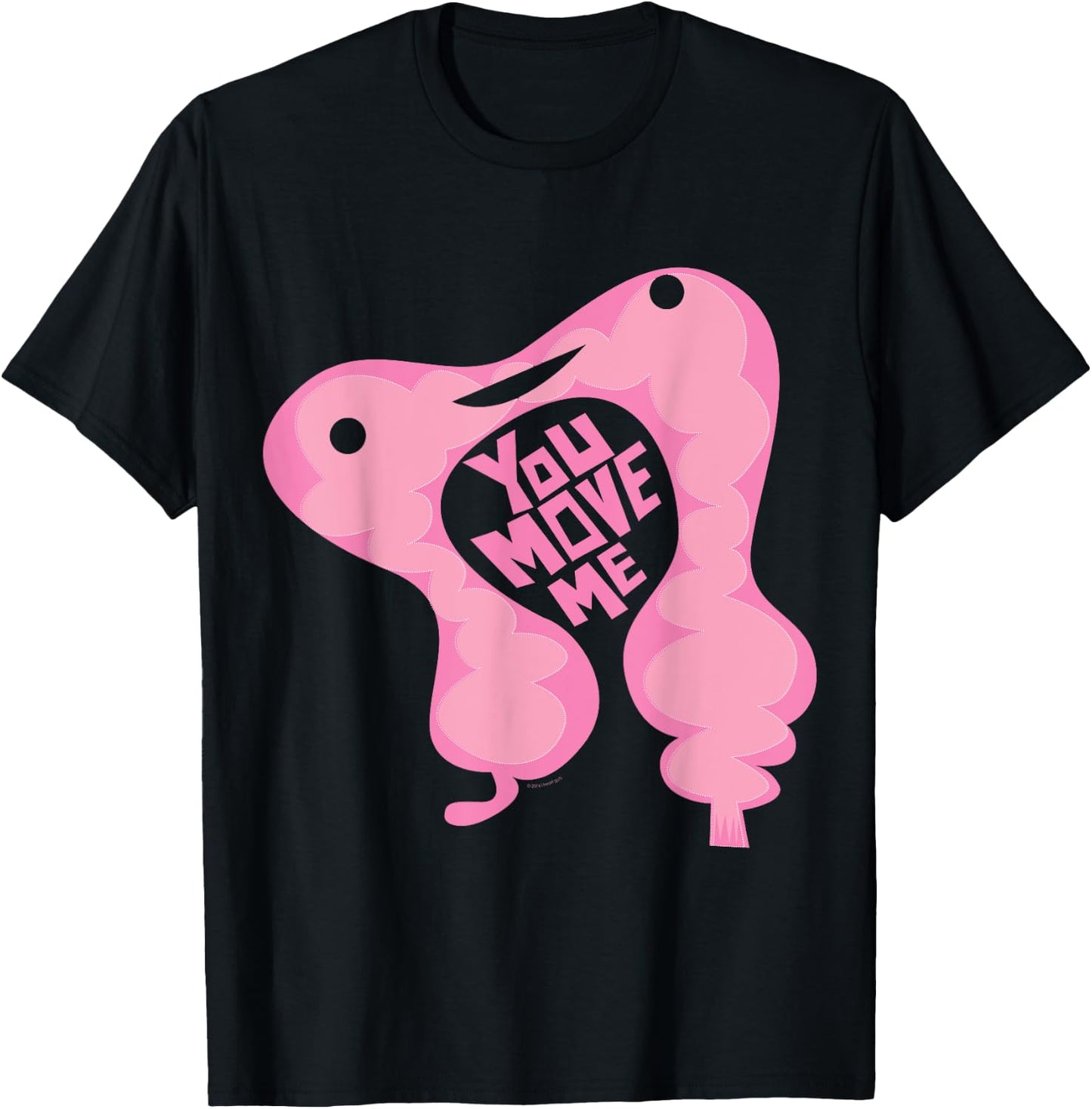 I Heart Guts Cute Colon - Intestine Cartoon Cancer Surgery IBD IBS Humor T-Shirt - T-Shirt | Black