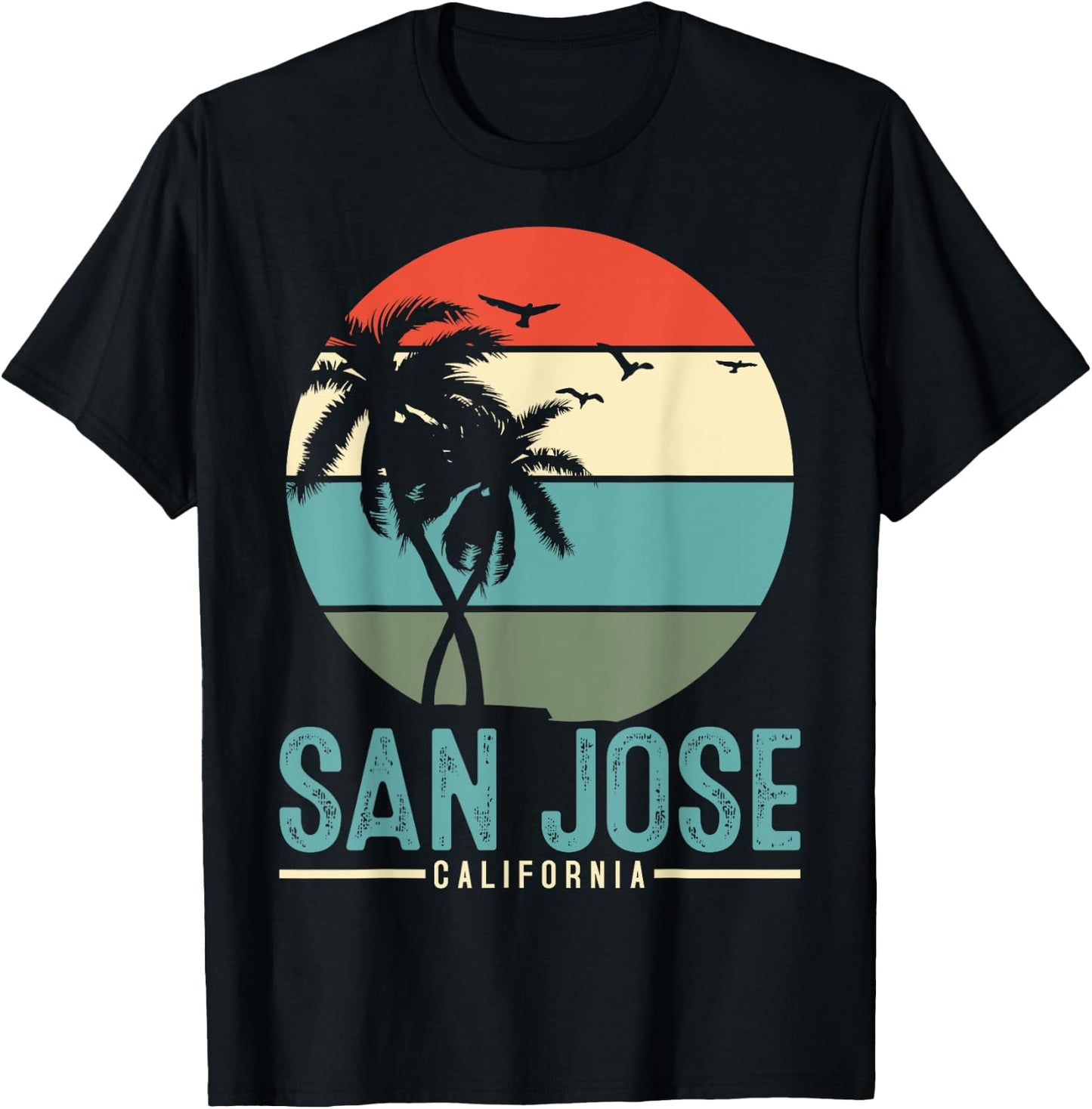 San Jose California T-Shirt - T-Shirt | Black