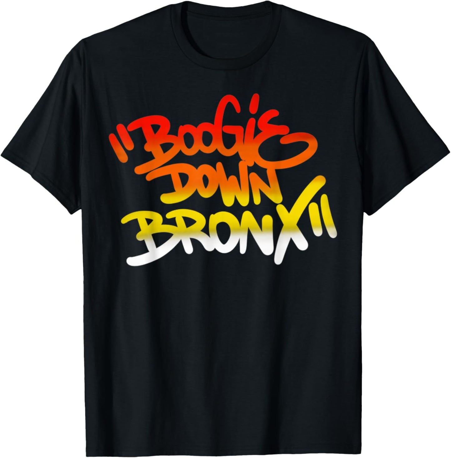 Boogie Down Bronx Vintage Hip Hop Rap Music Funny Gifts T-Shirt - T-Shirt | Black