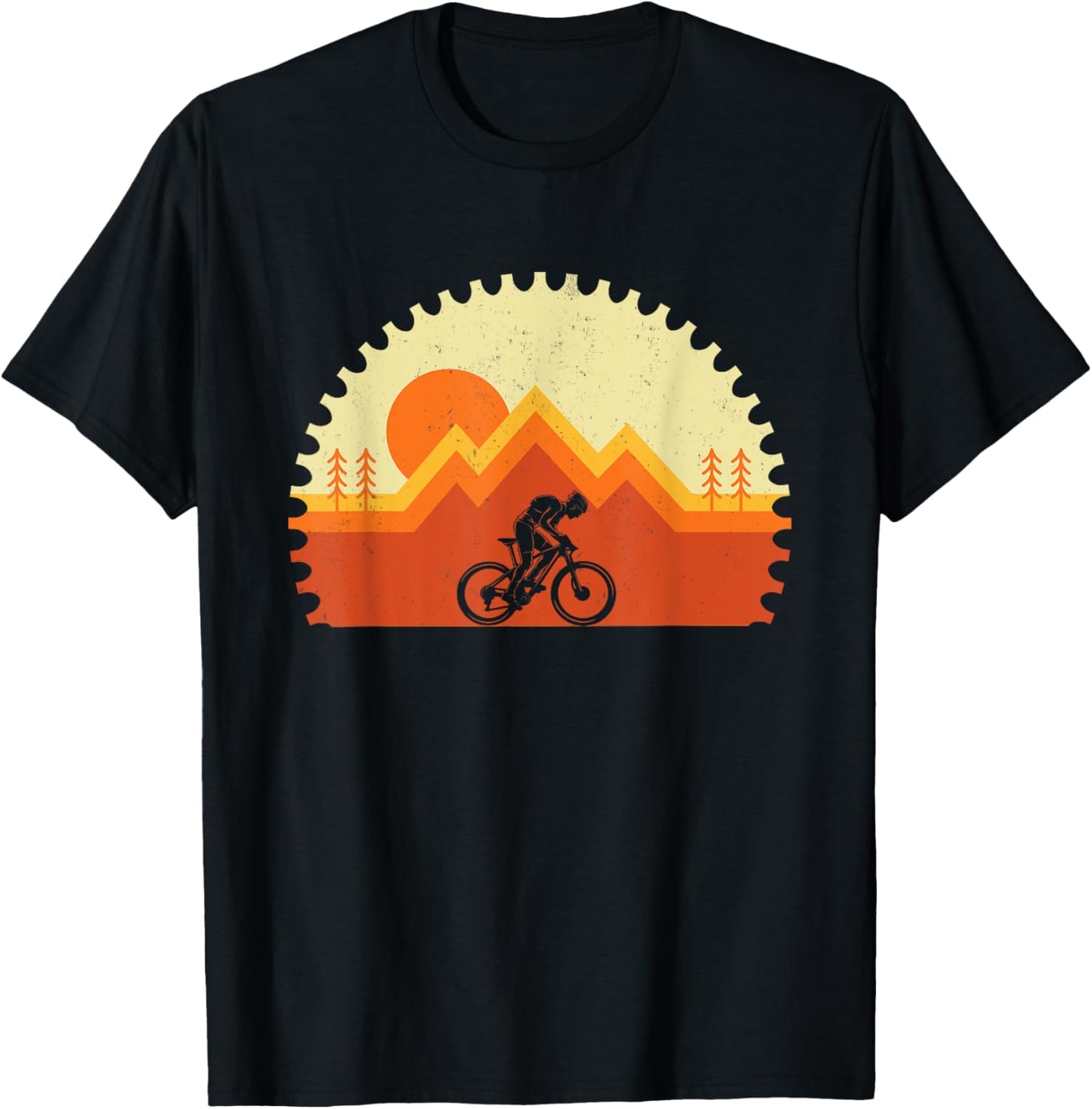 Mountain Biking - Gear MTB Riding Cyclist Biker Trail Rider T-Shirt - T-Shirt | Black