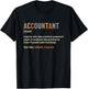Accountant Definition Accounting CPA Funny T-Shirt - T-Shirt | Black