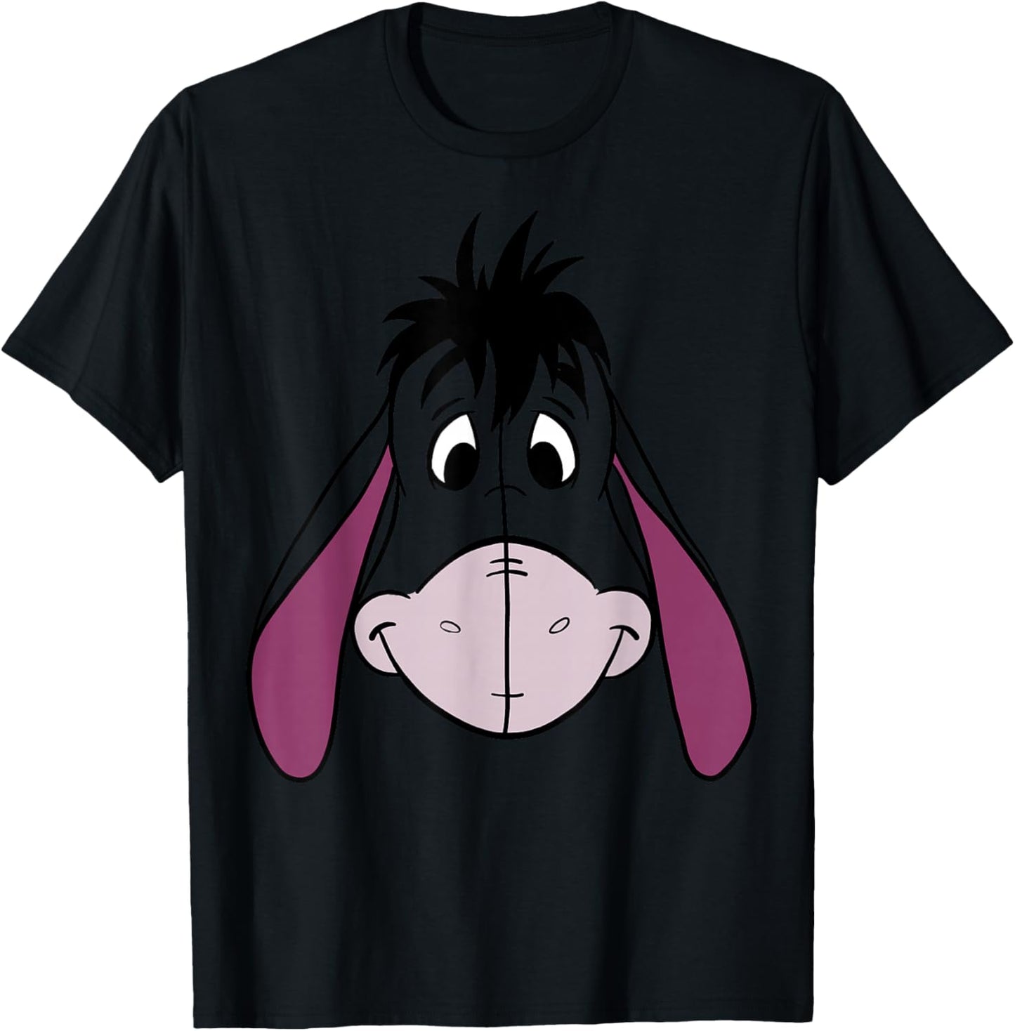 Disney Winnie The Pooh Eeyore Large Face T-Shirt - T-Shirt | Black
