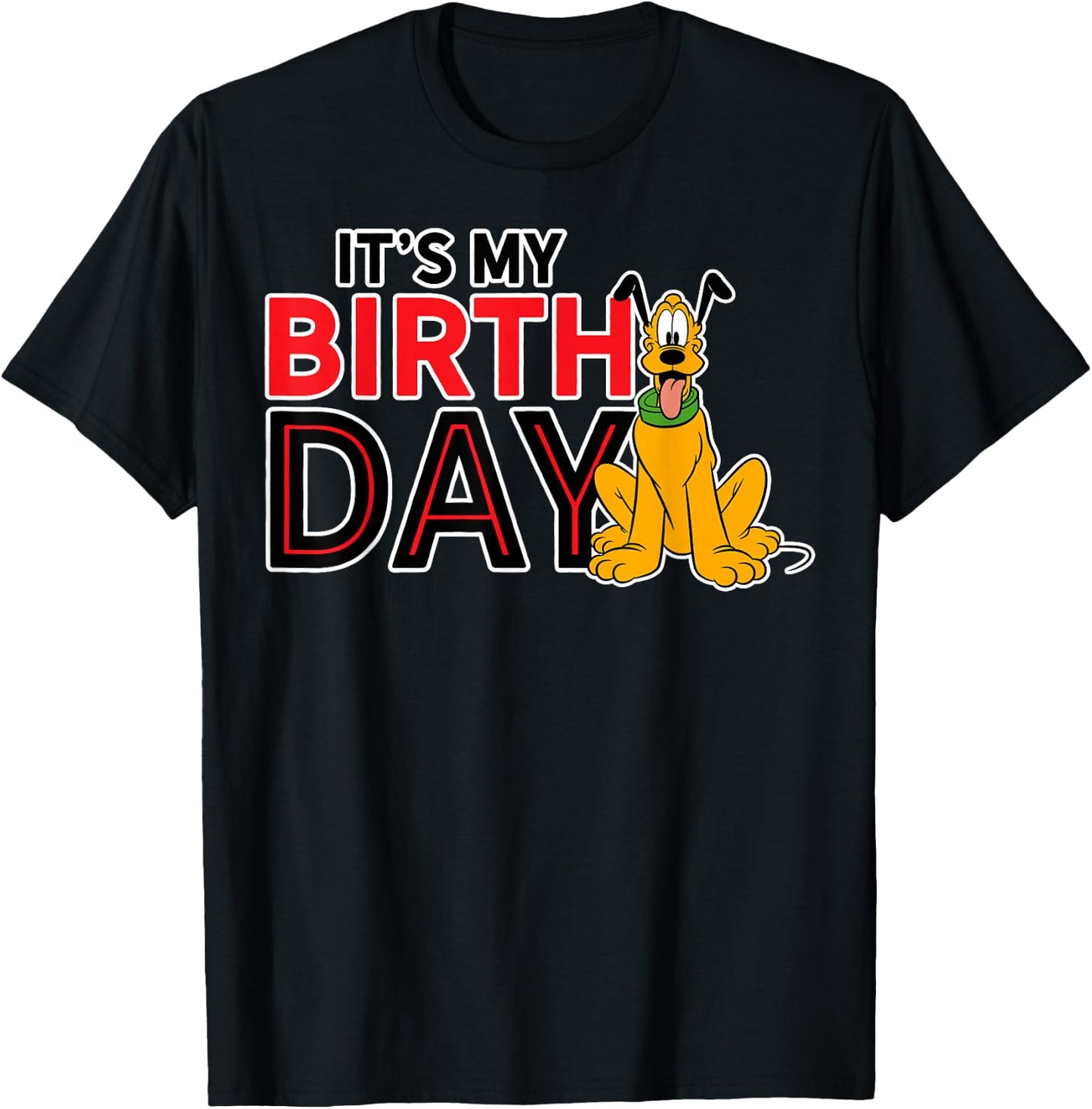 Pluto - It's My Birthday T-Shirt - T-Shirt | Black