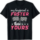 My Boyfriend Is Faster Race Girlfriend Of A Racer Girlfriend T-Shirt - T-Shirt | Black