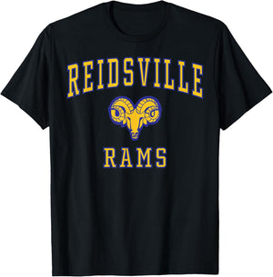 Reidsville High School Rams C1 T-Shirt - T-Shirt | Black