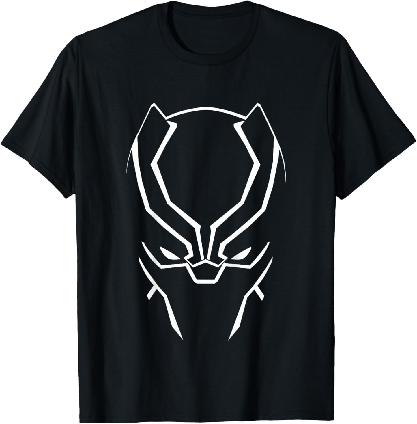 Kids Marvel Avengers Classic Black Panther Super Hero Silhouette T-Shirt - T-Shirt | Black