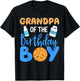 Grandpa Of The Birthday Boy Milk And Cookies 1st Bday Family T-Shirt - T-Shirt | Black