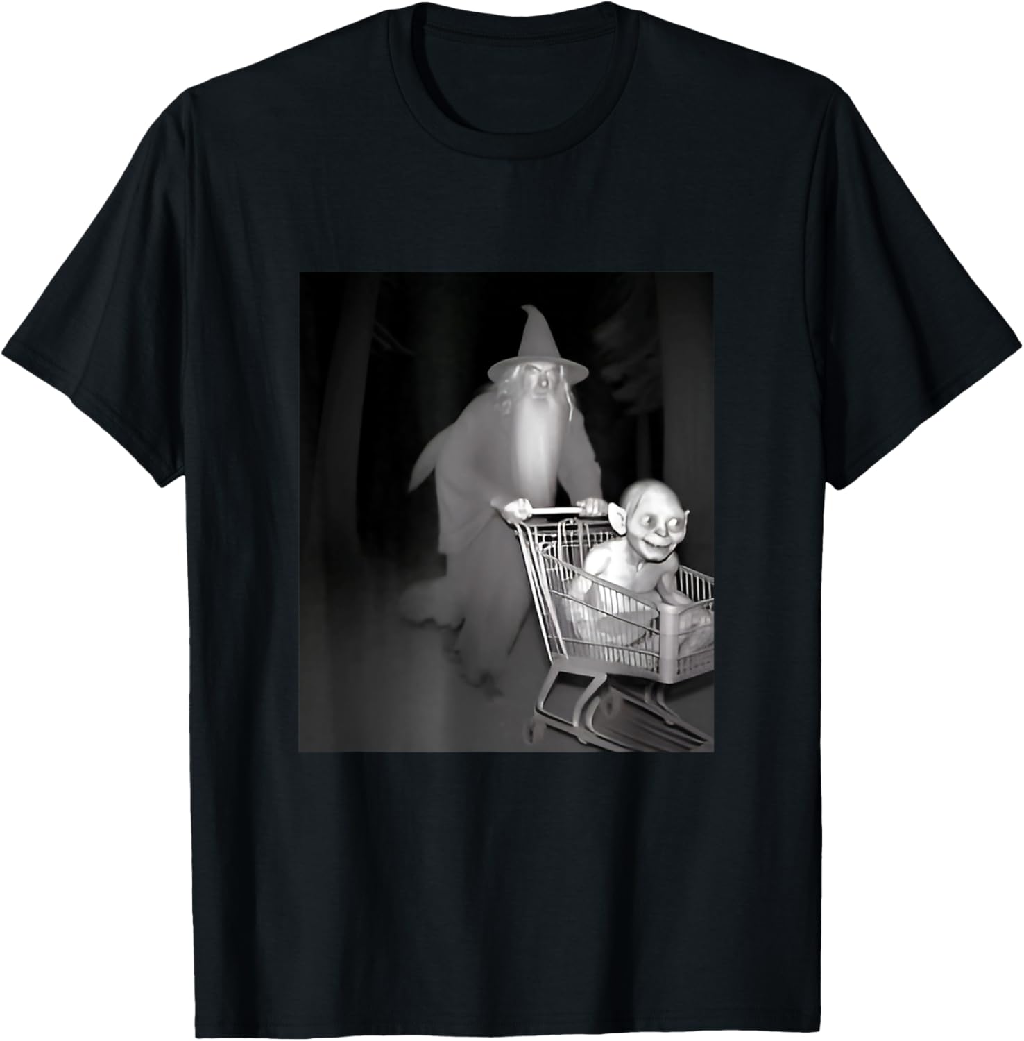 Funny L O T. R Gan dolf wizard shopping cart smeag funny T-Shirt - T-Shirt | Black