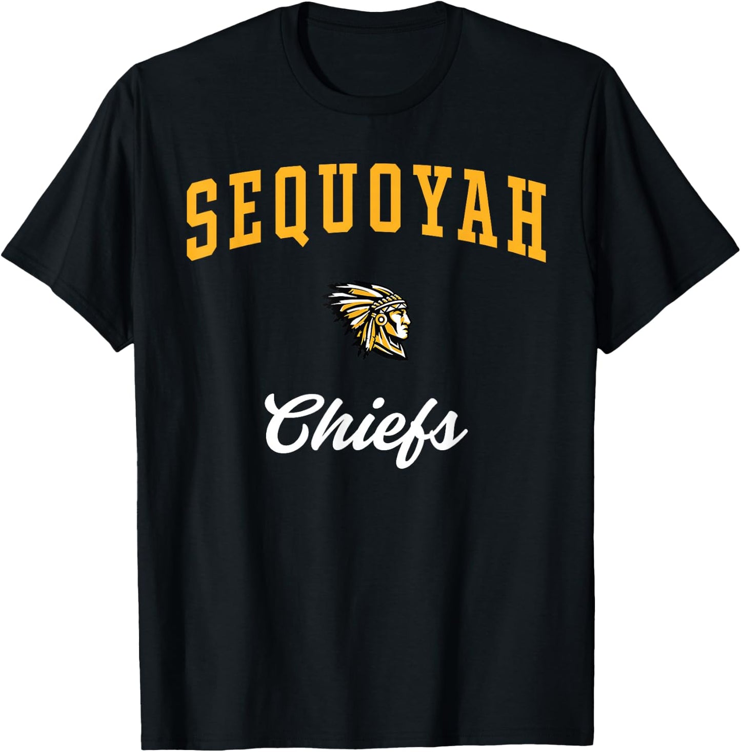 Sequoyah High School Chiefs T-Shirt - T-Shirt | Black