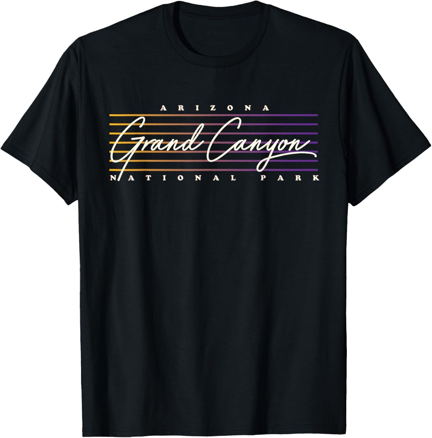 Nostalgic Retro Style Grand Canyon National Park T-Shirt - T-Shirt | Black