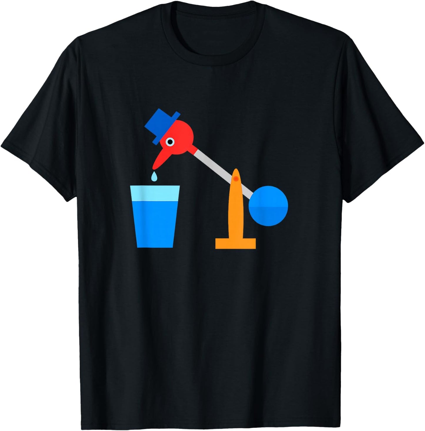 The Original Drinking Bird T-Shirt - T-Shirt | Black