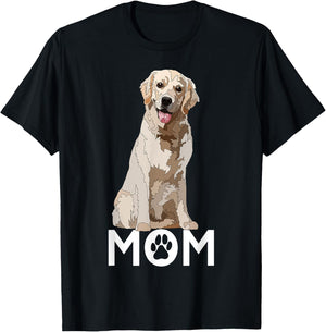 Golden Lab Mom Yellow Labrador Retriever Mother Dog Mama T-Shirt - T-Shirt | Black