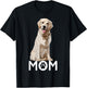 Golden Lab Mom Yellow Labrador Retriever Mother Dog Mama T-Shirt - T-Shirt | Black