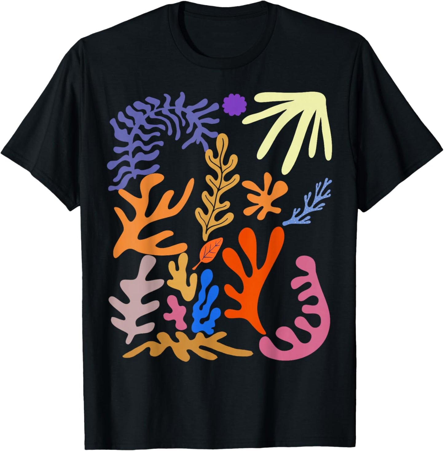 Matisse Painting Ästhetische Blume Künstliche Abstrakte Herbst T-Shirt - T-Shirt | Black