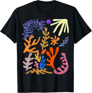 Matisse Painting Ästhetische Blume Künstliche Abstrakte Herbst T-Shirt - T-Shirt | Black