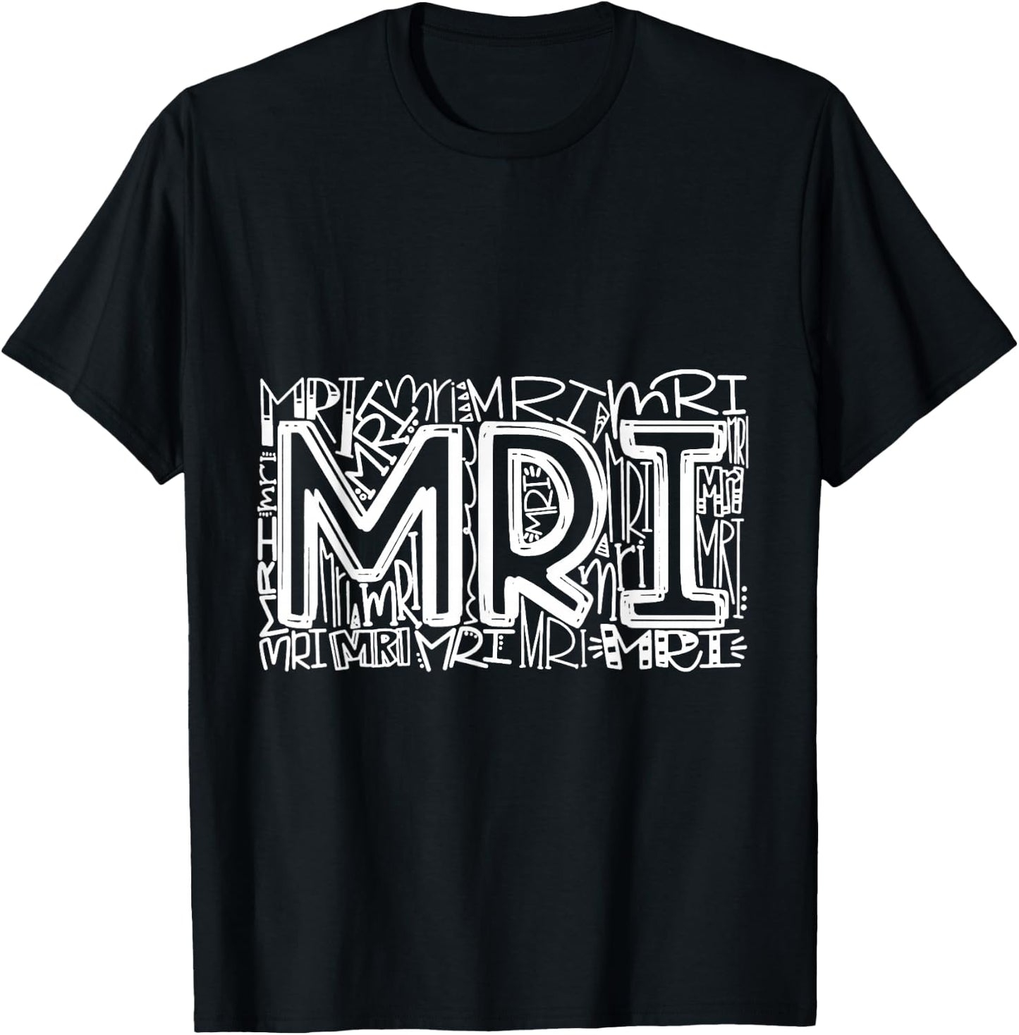 Typography Designs MRI Nurse 2021 T-Shirt - T-Shirt | Black