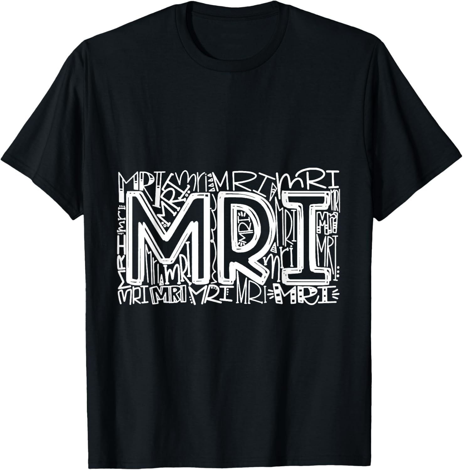 Typography Designs MRI Nurse 2021 T-Shirt - T-Shirt | Black