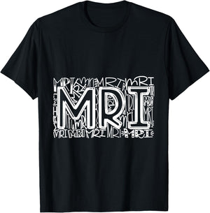 Typography Designs MRI Nurse 2021 T-Shirt - T-Shirt | Black