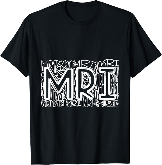 Typography Designs MRI Nurse 2021 T-Shirt - T-Shirt | Black