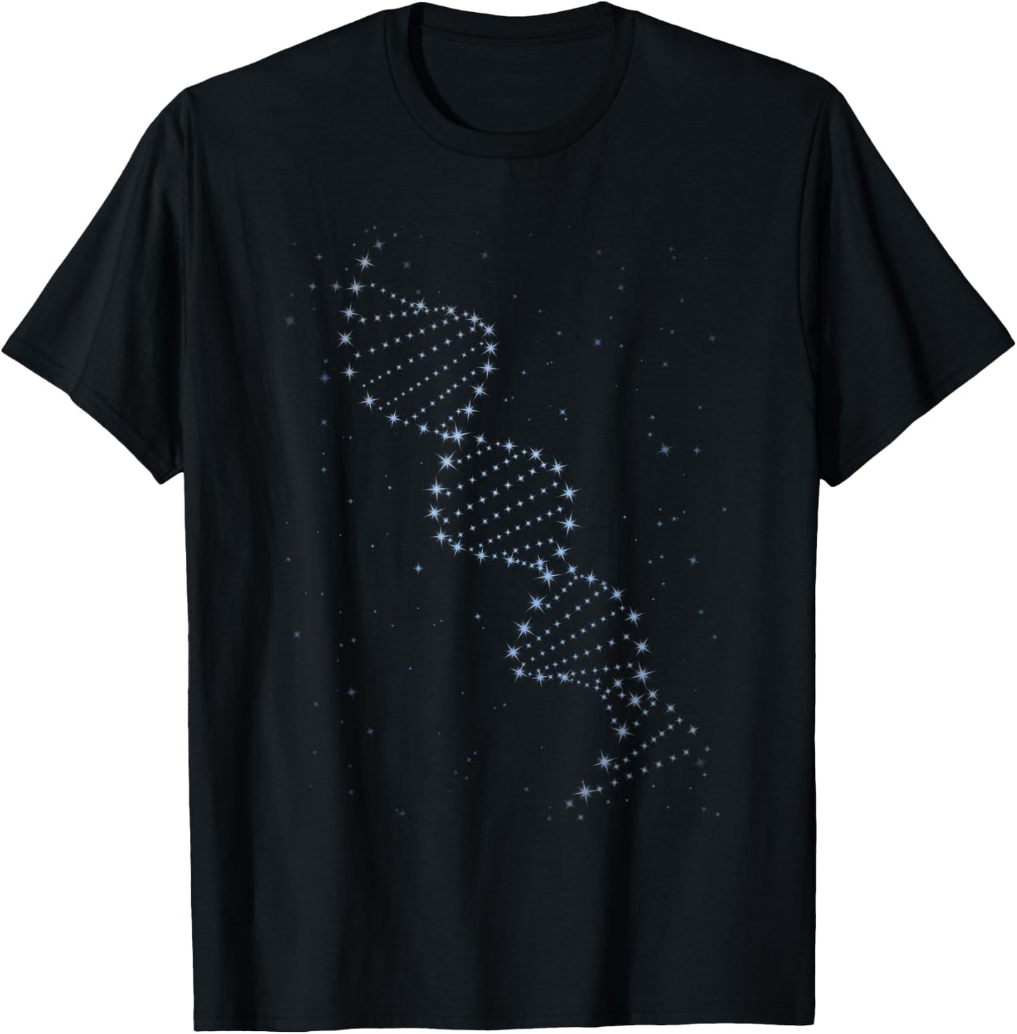DNA Double Helix Astronomy Science Celestial Gift Men Women T-Shirt - T-Shirt | Black