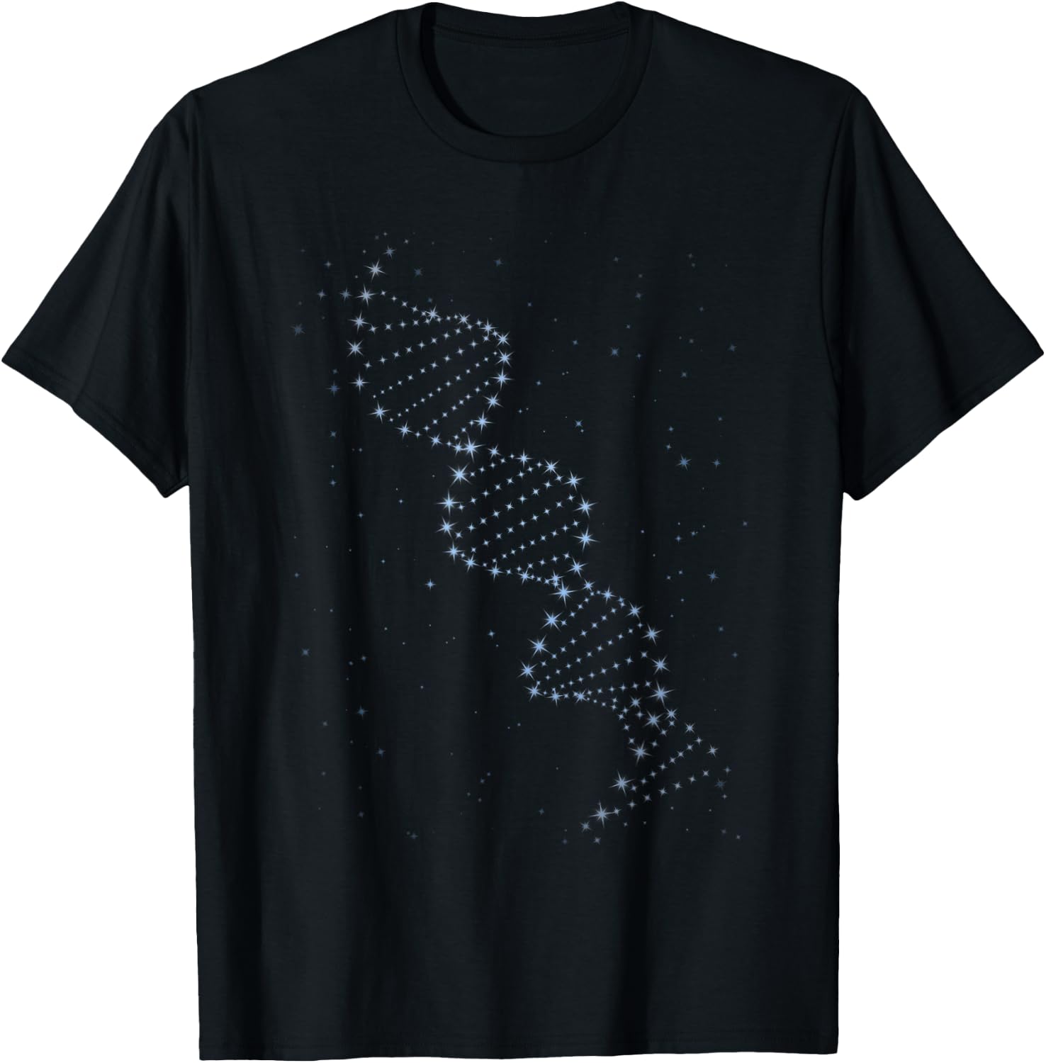 DNA Double Helix Astronomy Science Celestial Gift Men Women T-Shirt - T-Shirt | Black