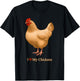 I Heart (Love) My Chickens Buff Orpington Hen T-Shirt - T-Shirt | Black