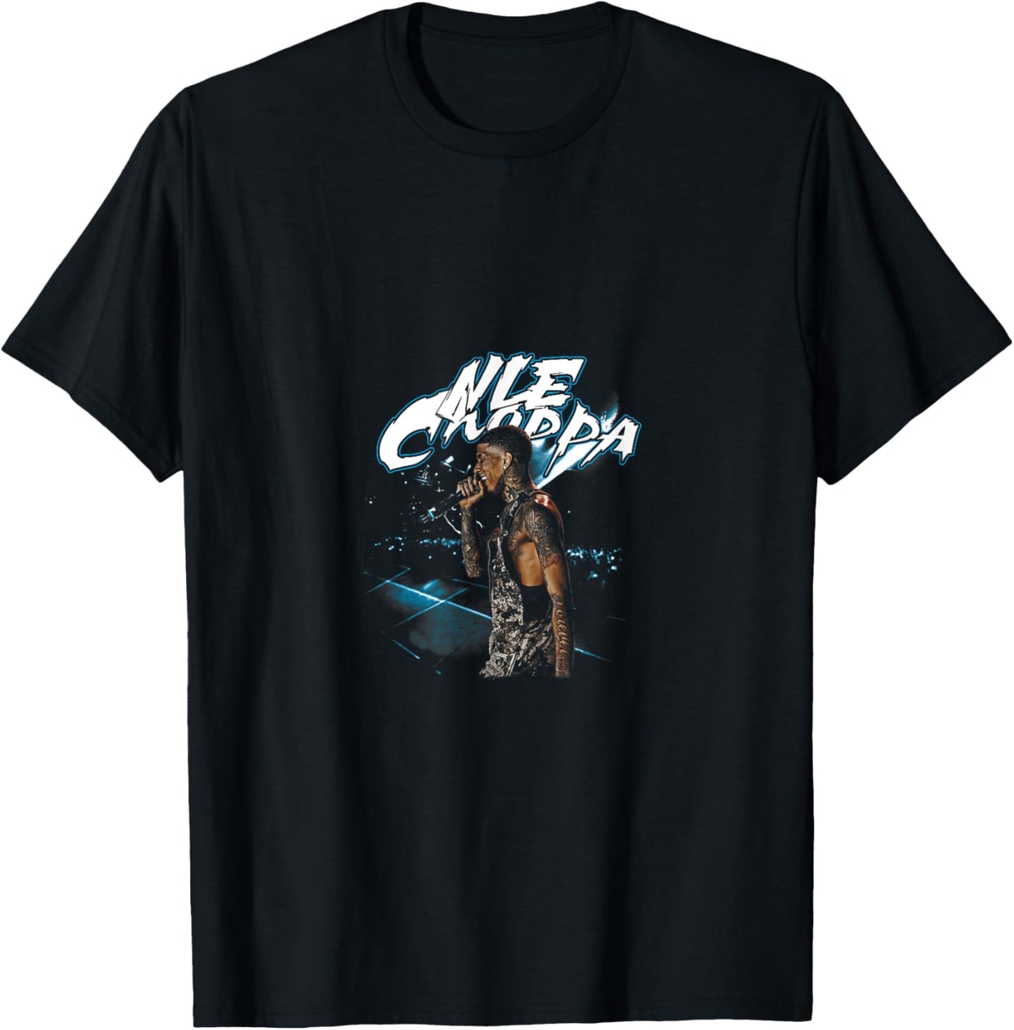Control Industry Nle Choppa -Adults, -Kids Black Modern Cartoon Small Short Sleeve T-Shirt - T-Shirt | Black