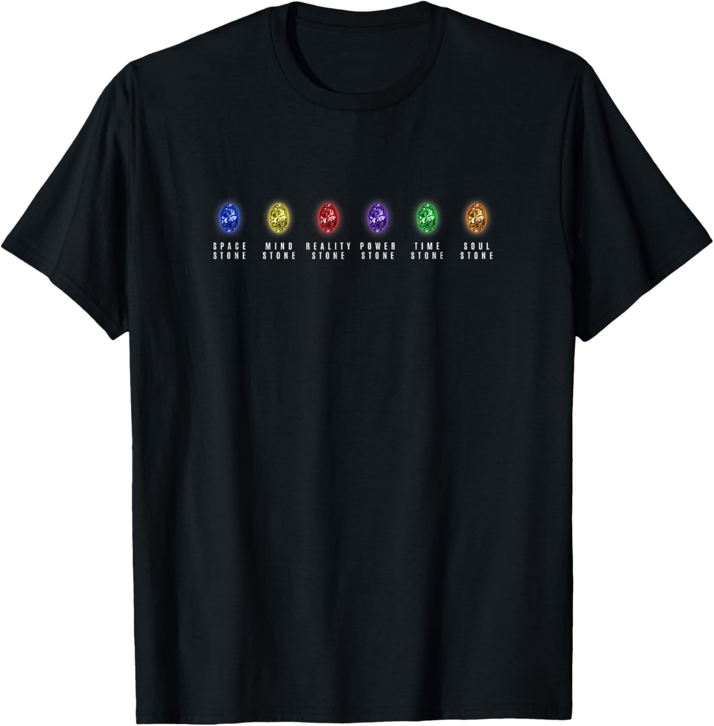 Marvel Comics Retro Classic Infinity Stone Collection T-Shirt - T-Shirt | Black