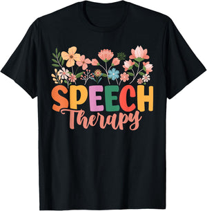 Speech Therapy Speech Language Pathologist Therapist T-Shirt - T-Shirt | Black