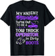 My Knight In Shining Wife Funny Tow Truck Driver Lady Women T-Shirt - T-Shirt | Black