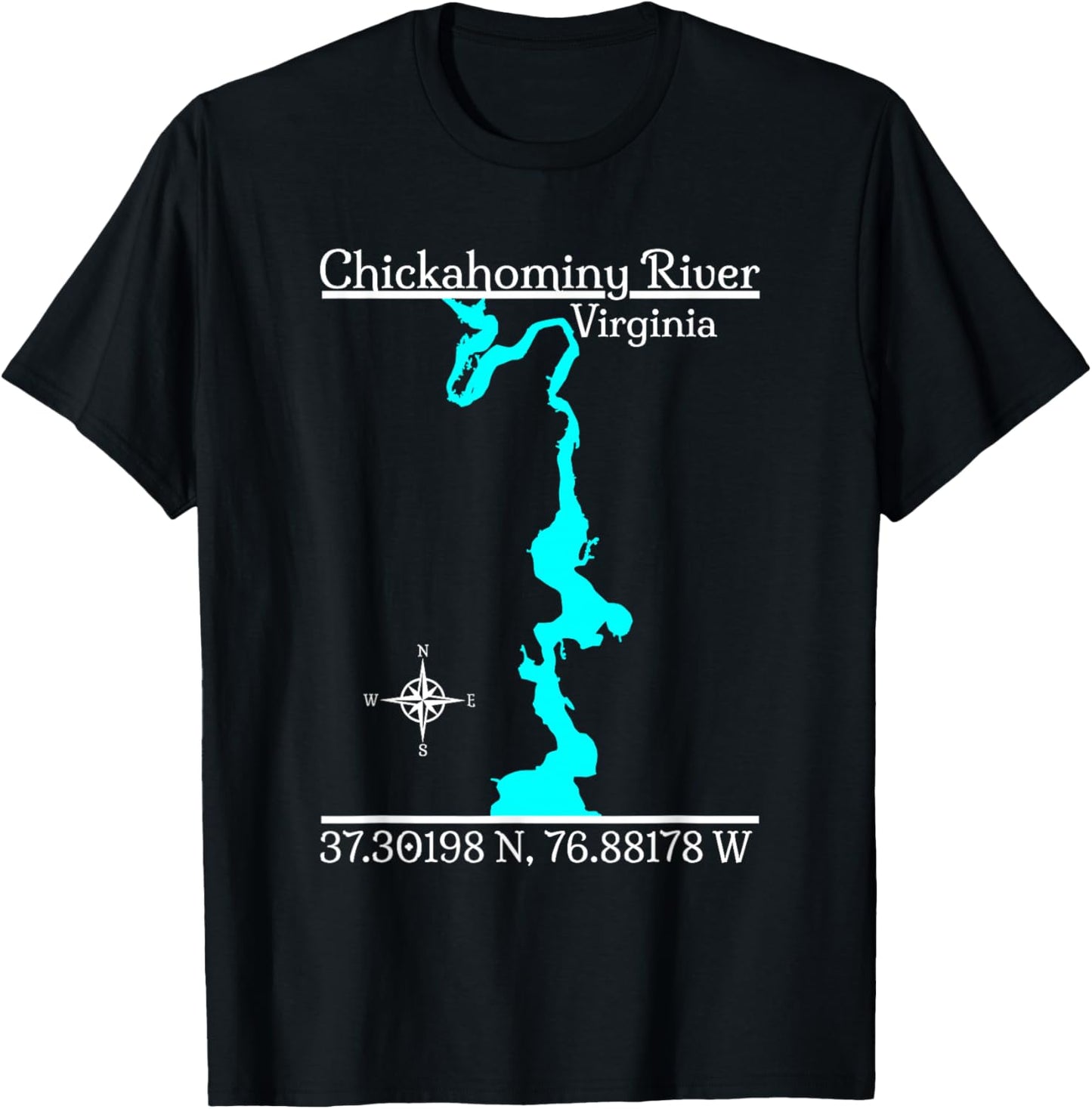 Chickahominy River, Virginia T-Shirt - T-Shirt | Black