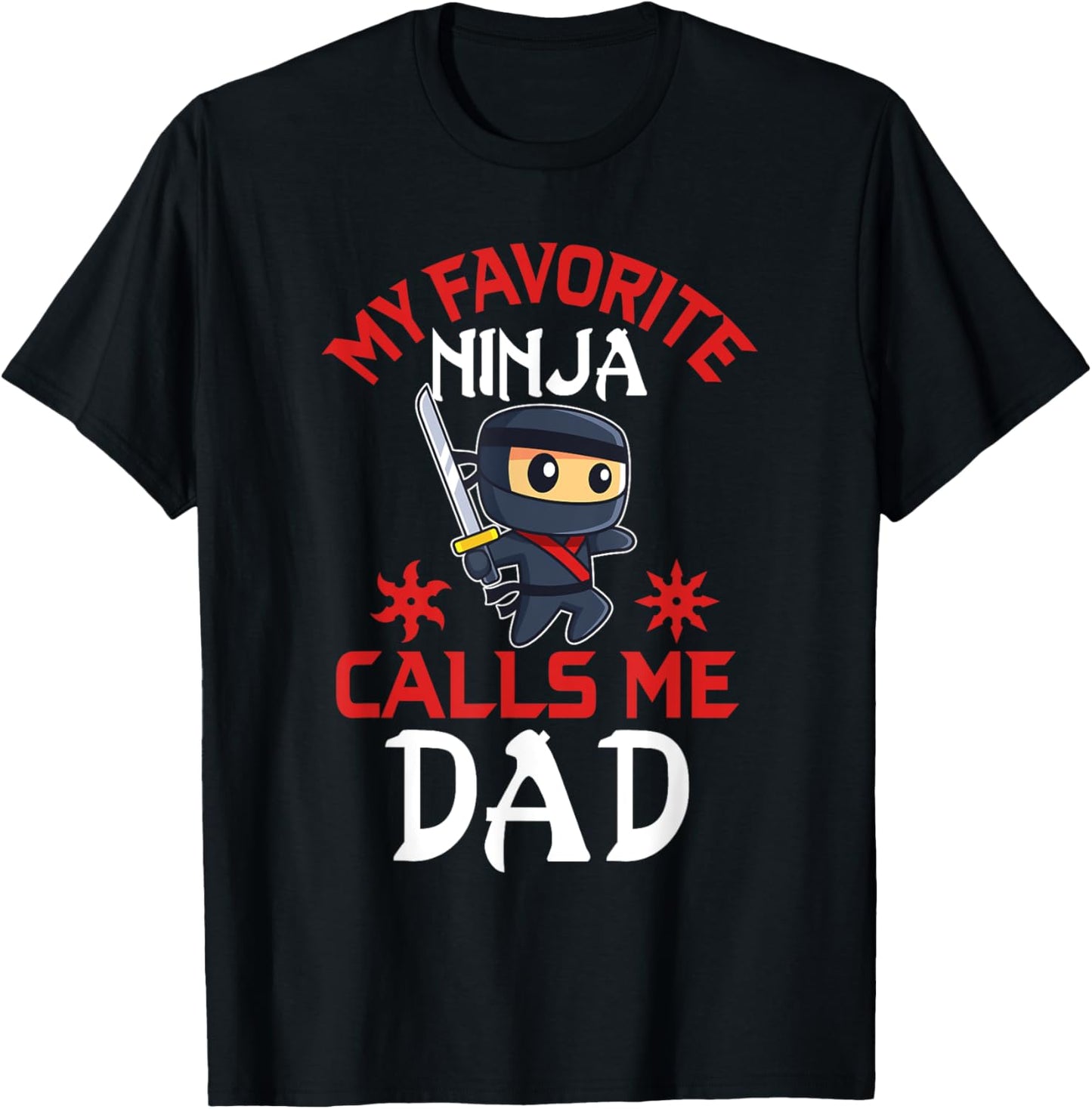 Ninja Dad Matching Family Birthday Party Ninja Dad T-Shirt - T-Shirt | Black