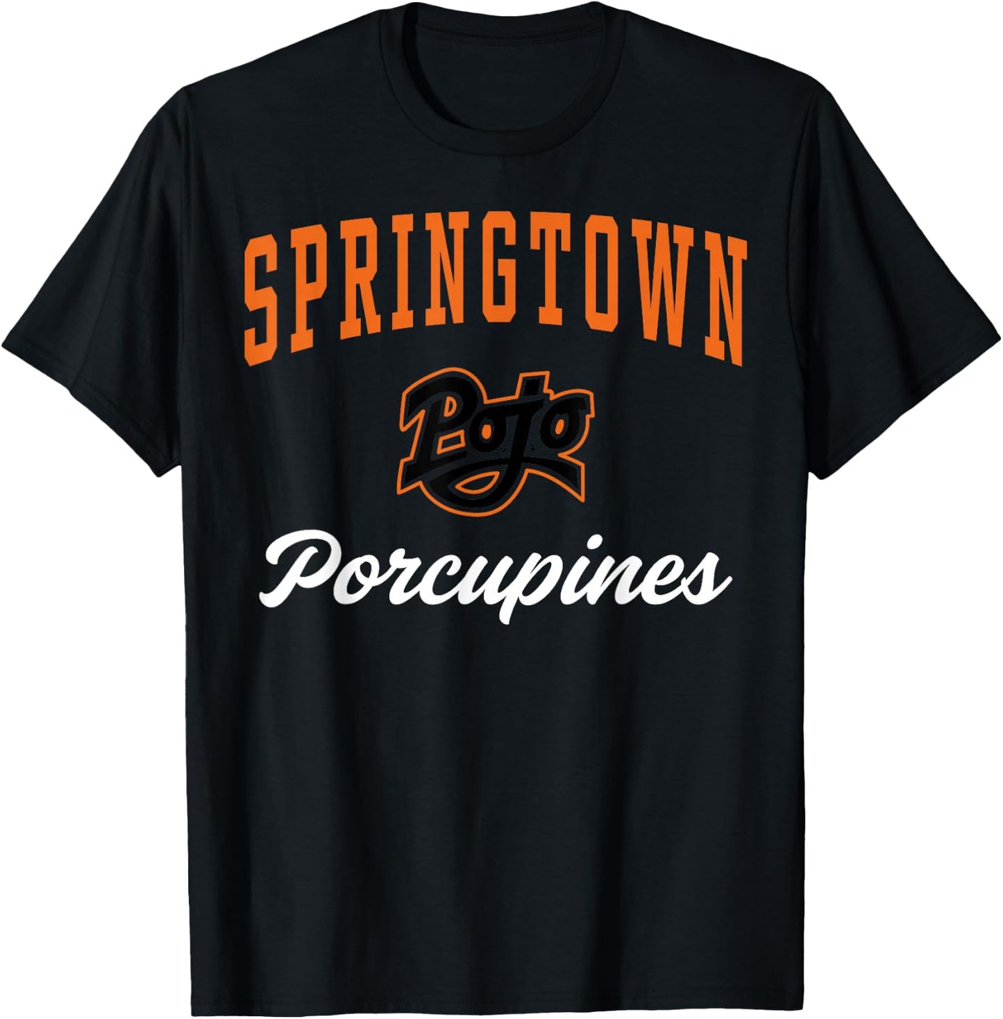 Springtown High School Porcupines C3 T-Shirt - T-Shirt | Black