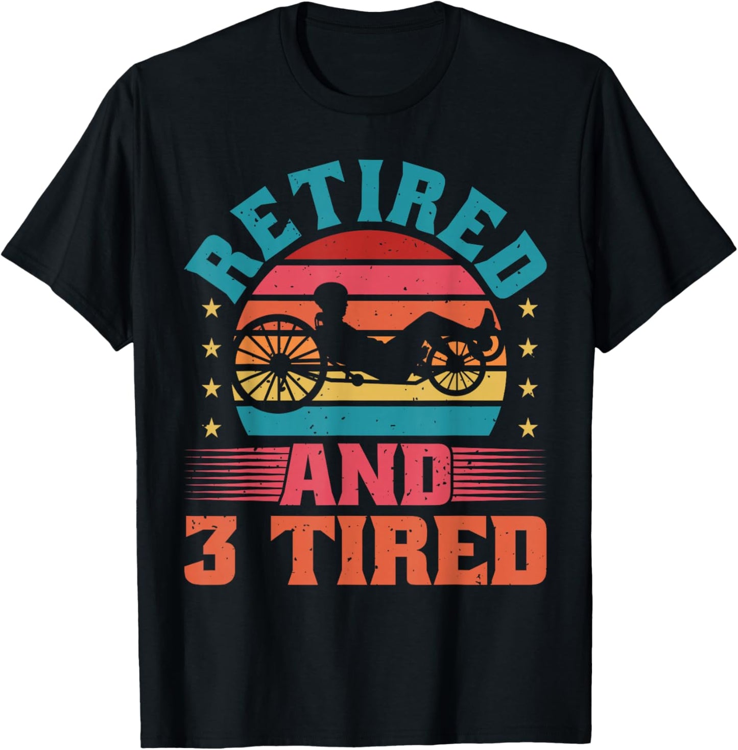 Recumbent Bike & Trike, Bicycle Recumbent Trike Cyclist T-Shirt - T-Shirt | Black