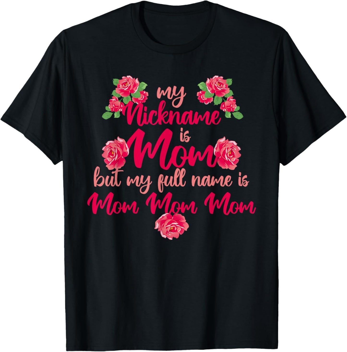 My Squad Calls Me Mama Motherhood Parent Happy Mother's Day T-Shirt - T-Shirt | Black