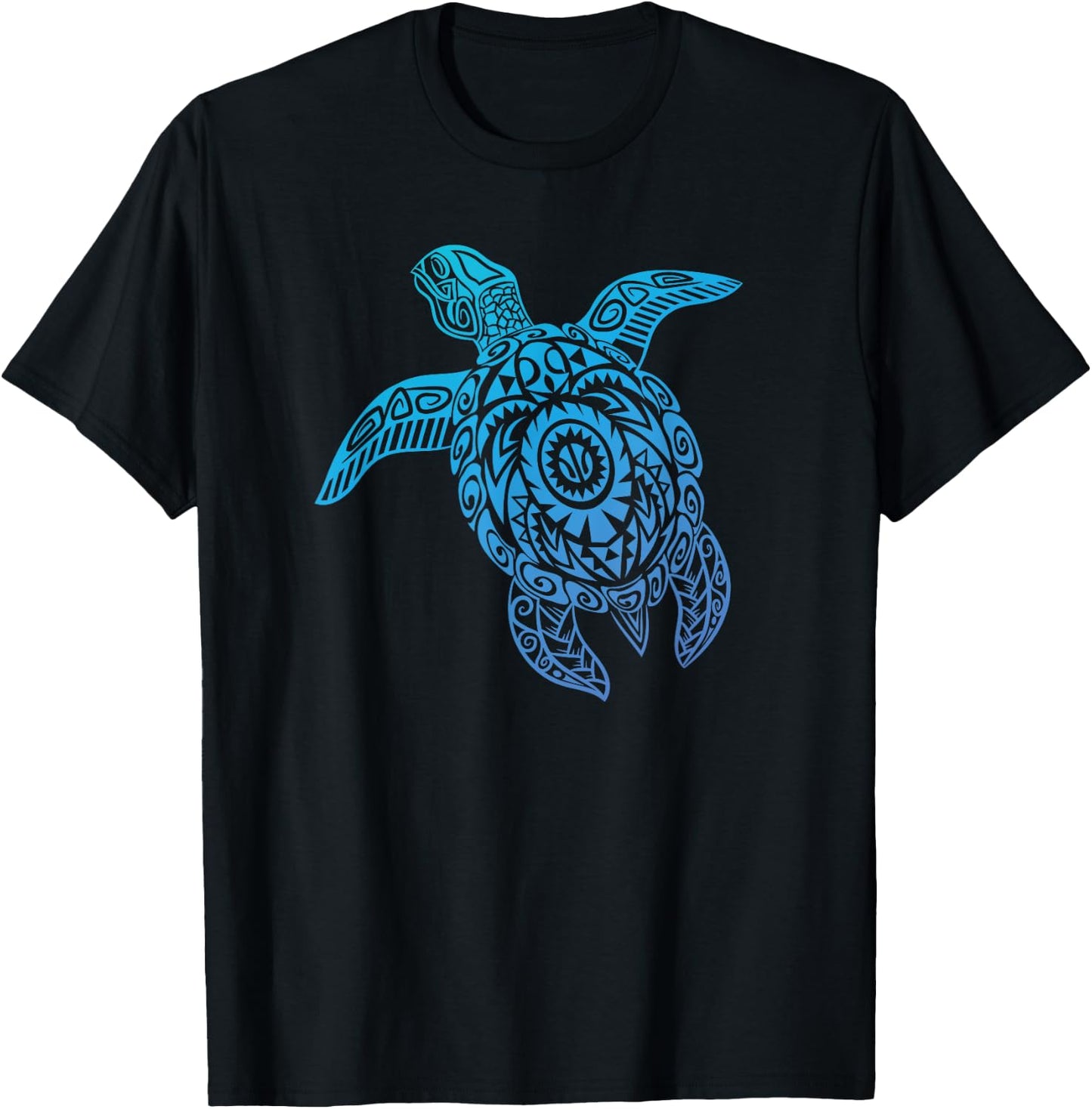 Sea Turtle Shirt - Native Hawaiian - Hawaiian Tribal T-Shirt - T-Shirt | Black