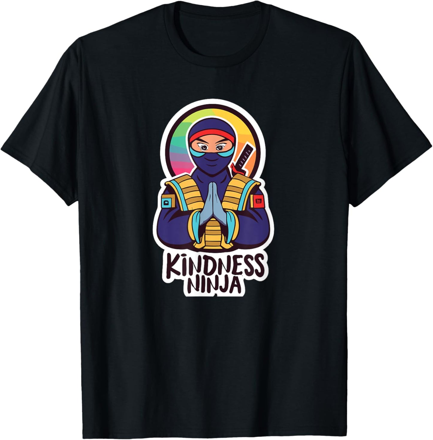 Anti Bullying Kindness Ninja School Teacher Student T-Shirt - T-Shirt | Black