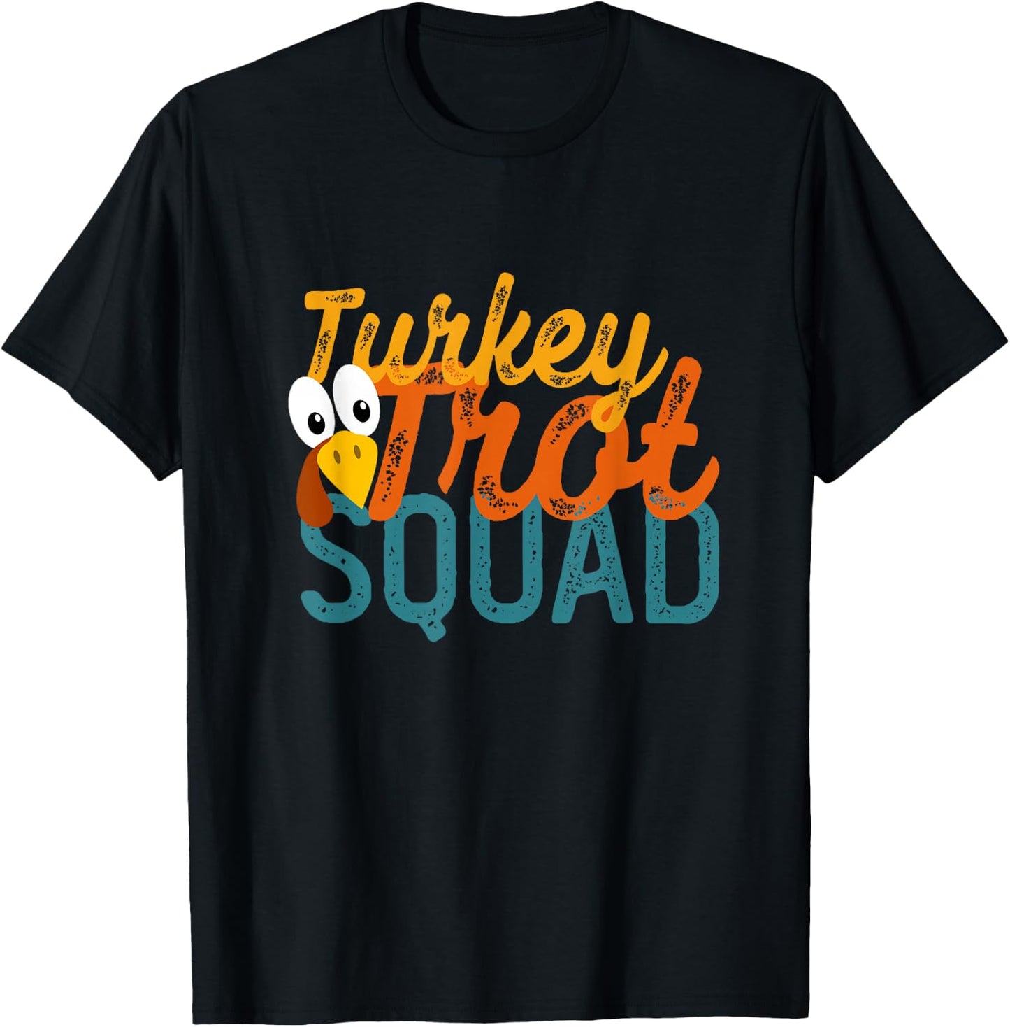 Vintage Turkey Trot Squad T-Shirt - T-Shirt | Black