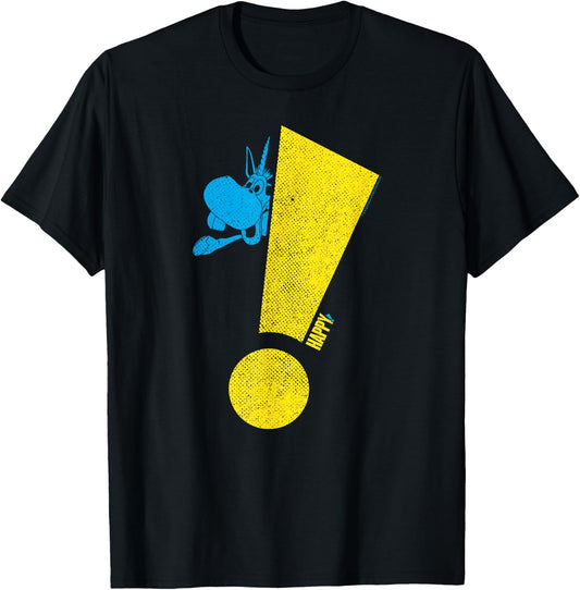 Happy! Exclamation T-Shirt - T-Shirt | Black