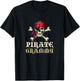 Pirate Grammy Skull Matching Grandma Halloween Costume T-Shirt - T-Shirt | Black
