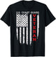US Coast Guard Veteran USCG American Flag T-Shirt - T-Shirt | Black