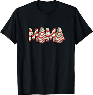MAMA MOM Christmas Tree Frosting Frosted Cake Debbie Snack T-Shirt - T-Shirt | Black