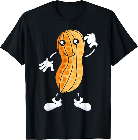 Peanut Graphic Gift, Nut Design, Peanut Design Small T-Shirt - T-Shirt | Black